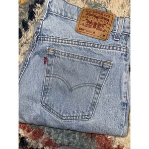 VTG Levis Womens 14 Blue Denim 550 Relaxed Fit Tapered Leg Hi Rise Mom USA 90’s